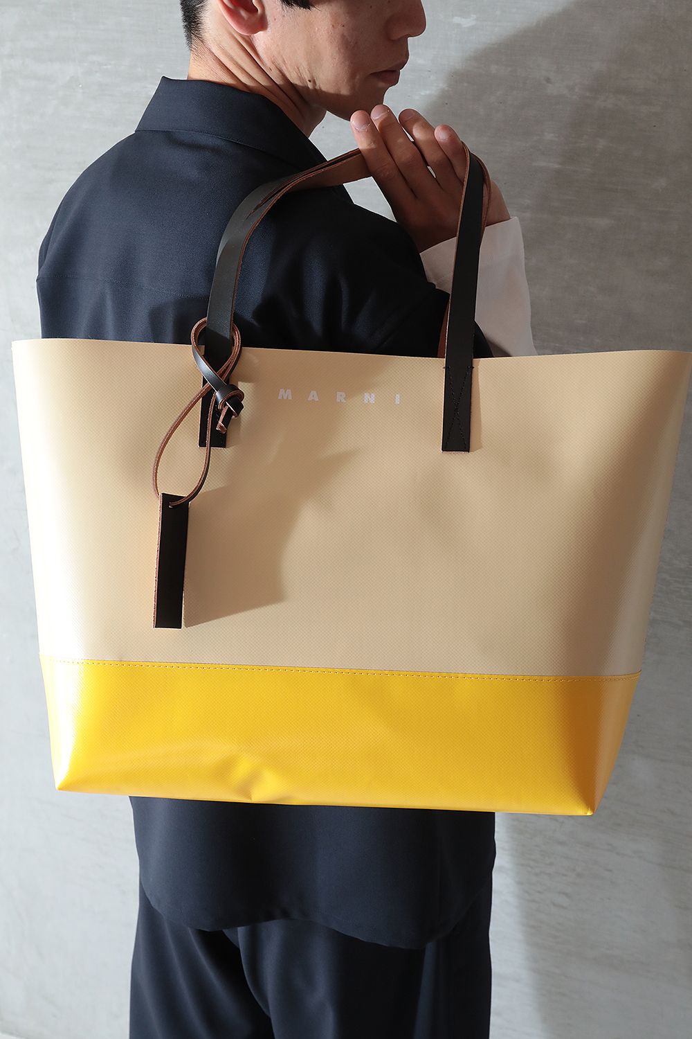 MARNI - 【再入荷】TRIBECA SHOPPING BAG(SUN×BEIGE) | Acacia ONLINESTORE