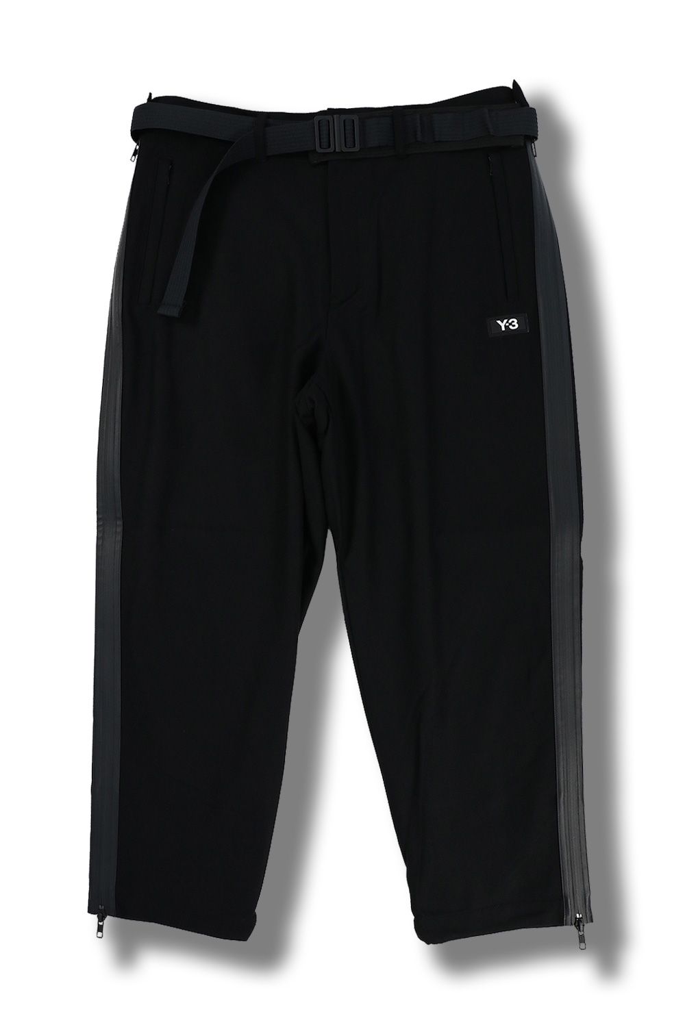 Y-3 M CH3 FLANNEL CROPPED PANTS (BLACK)-