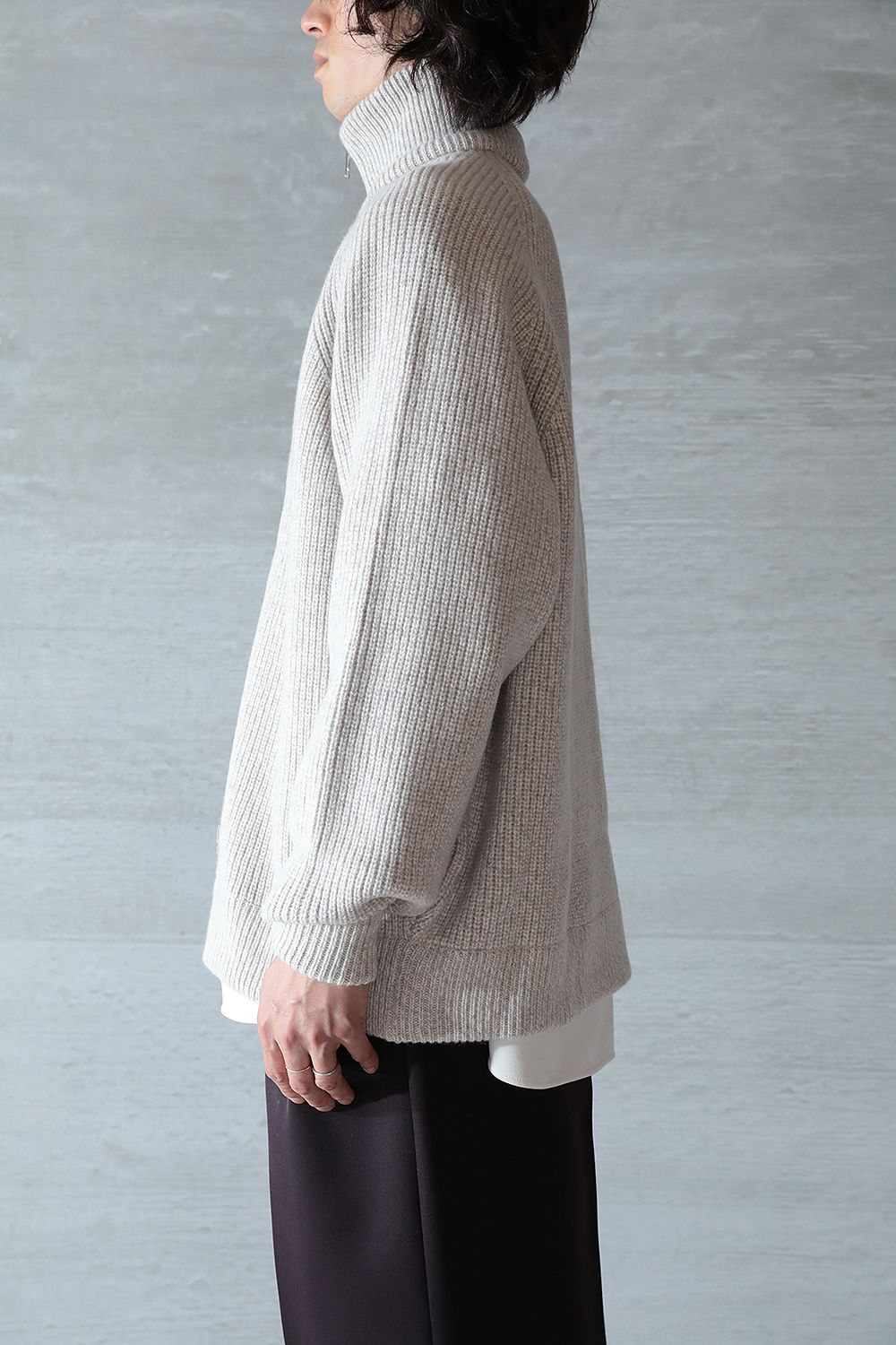 THE RERACS - 【23AW/ラスト1点】RERACS DRIVERS KNIT(ECRU/BULKY