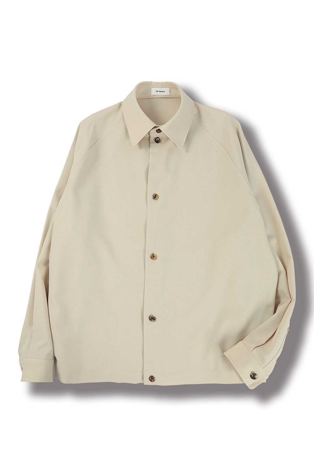 RERACS BAL COLLAR RAGLAN SHIRT(LIGHT BEIGE) - 46(S〜M)