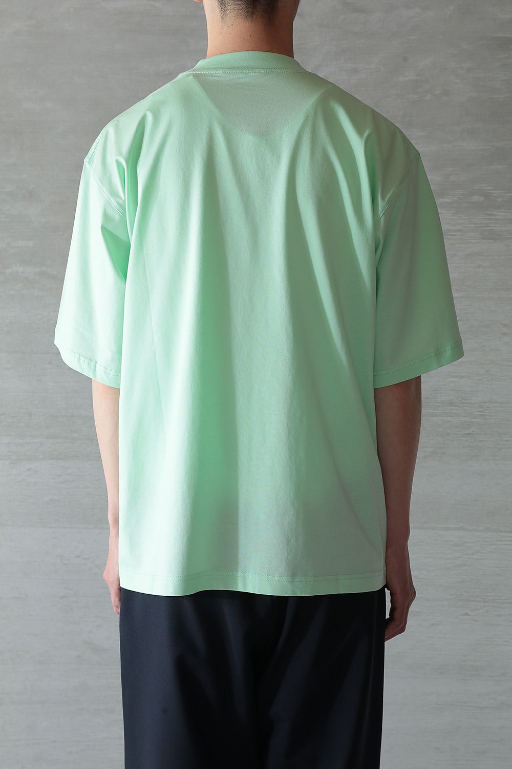 MARNI - 【ラスト1点】ORGANIC COTTON T-SHIRT WITH LOGO(SPRING GREEN