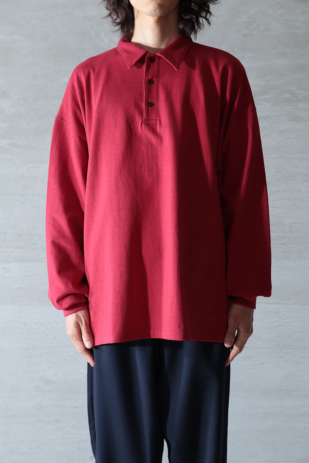 YOKO SAKAMOTO - 【23AW】L/S POLO(RED) | Acacia ONLINESTORE