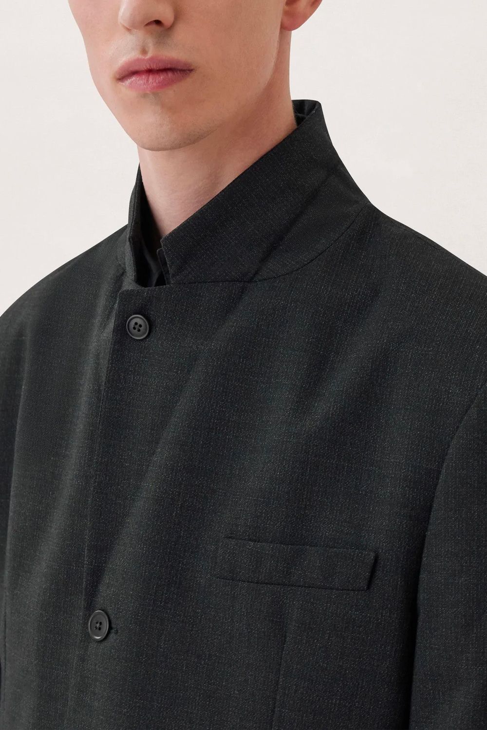 LEMAIRE - 【ラスト1点】3 BUTTON JACKET(ANTHRACITE CHINE) | Acacia ...