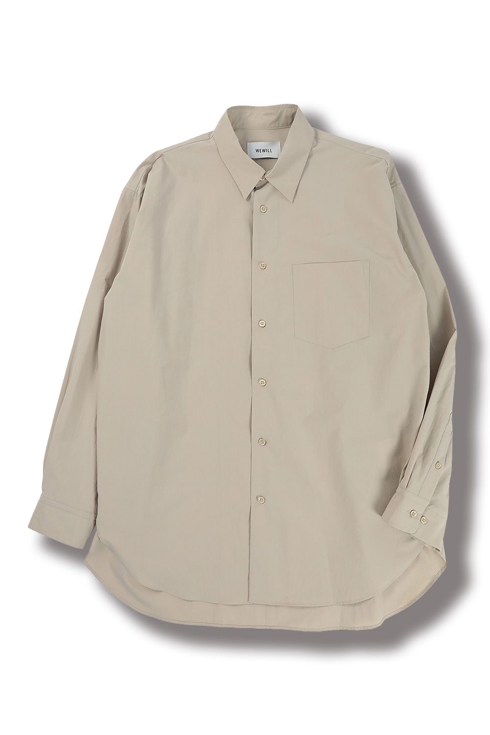 THE RERACS - RERACS BAL COLLAR RAGLAN SHIRT(LIGHT BEIGE) | Acacia