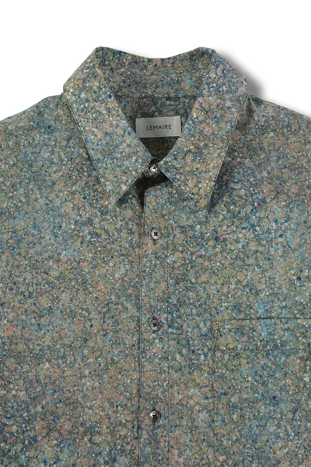 LEMAIRE - PRINTED REGULAR COLLAR LS SHIRTS(MAUVE BLUE) | Acacia