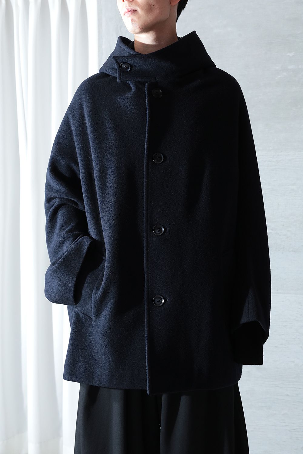 yohji yamamoto - 【ラスト1点/Y's】U-フードショートC・A(NAVY