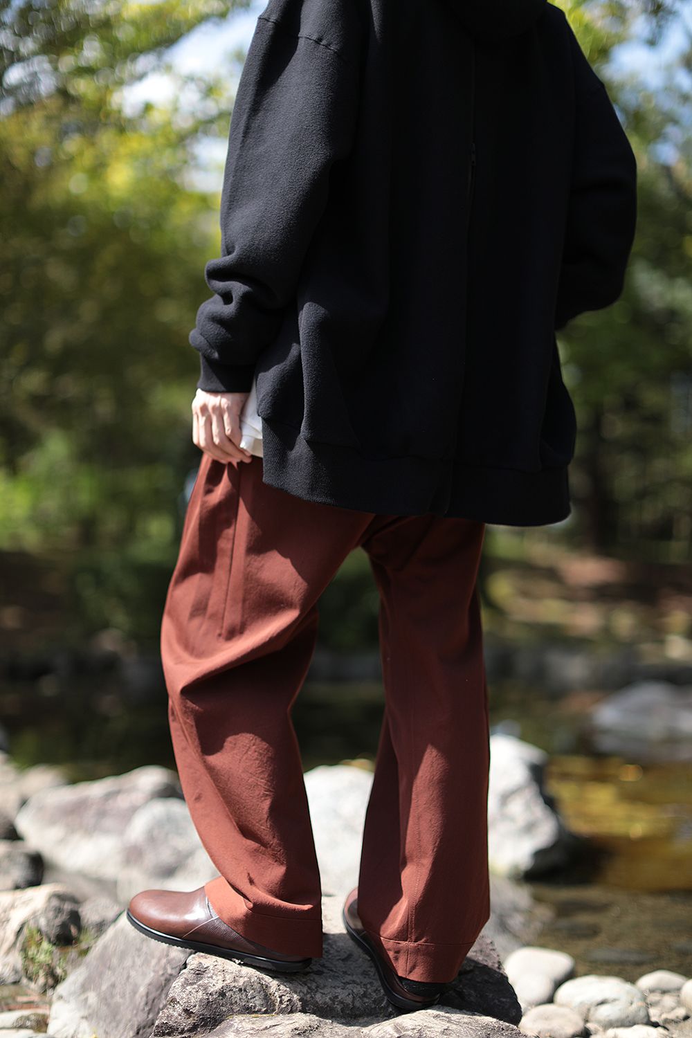 JAN-JAN VAN ESSCHE - TROUSERS#65(RED WOOD) | Acacia ONLINESTORE