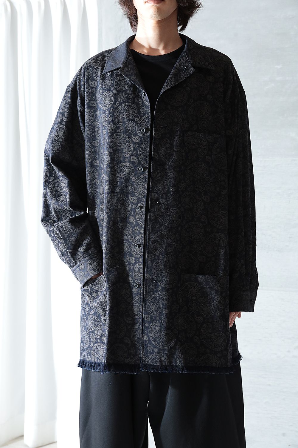 yohji yamamoto - 【ラスト1点/LOOK9,19/yohji yamamoto】R-JQ墨染裾