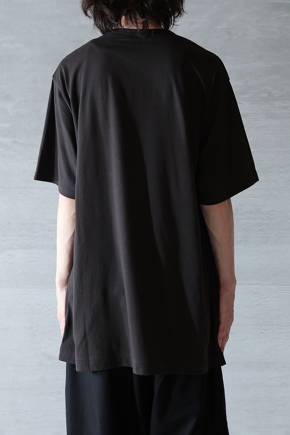 【yohji yamamoto】丸首半袖(CHARCOAL) | Acacia ONLINESTORE