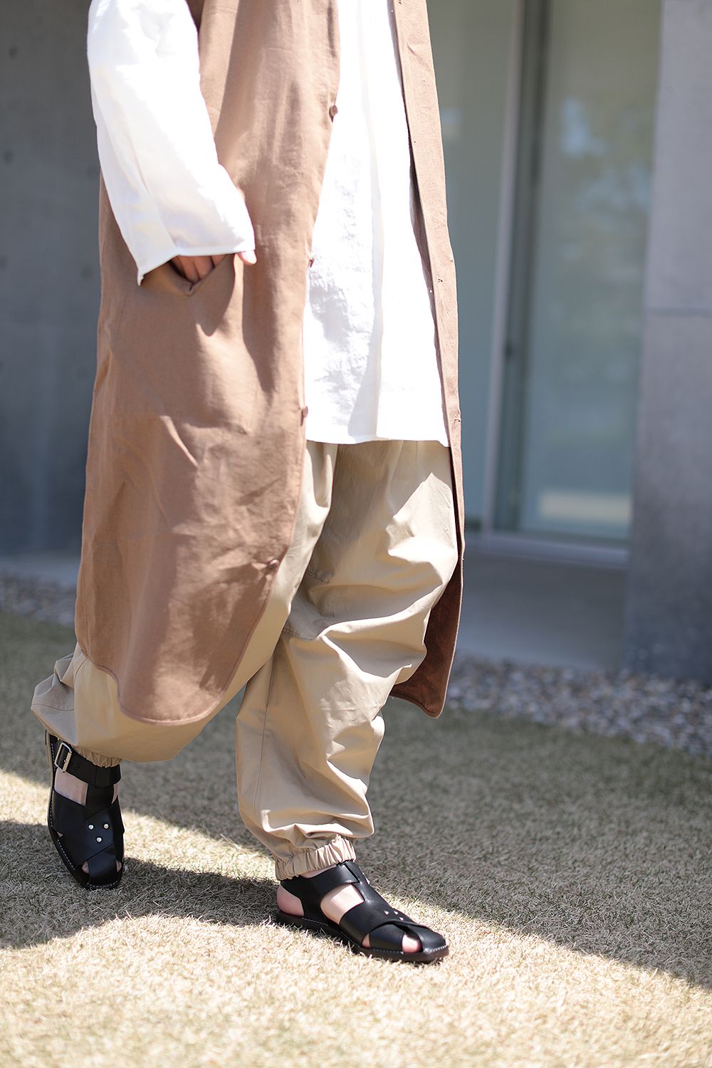 くつろぎカフェタイム HED MAYNER ヘドメイナー 21SS BELTED PANTS