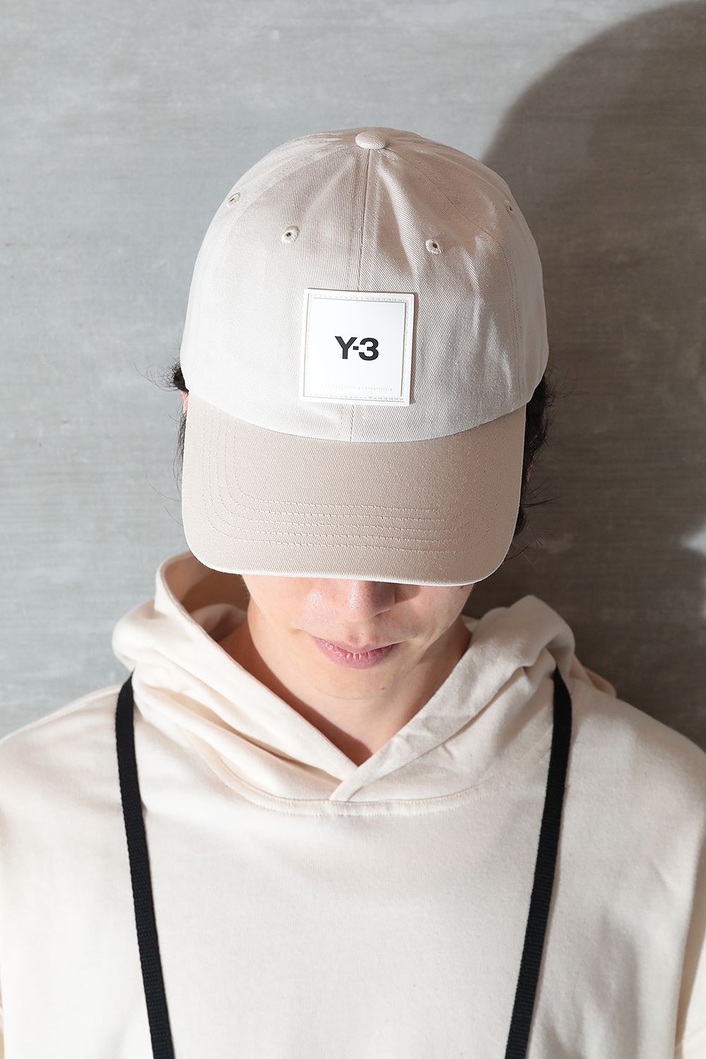 クリアランス Label Y-3 Square Y-3 Cap Off-White SQUARE LABEL CAP Y