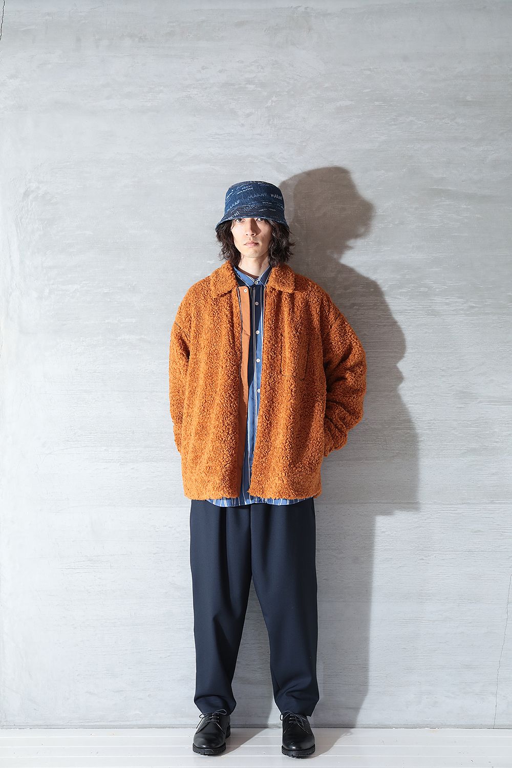 MARNI - 【23AW/ラスト1点】TROPICAL WOOL CROPPED PANTS(BLUBLACK