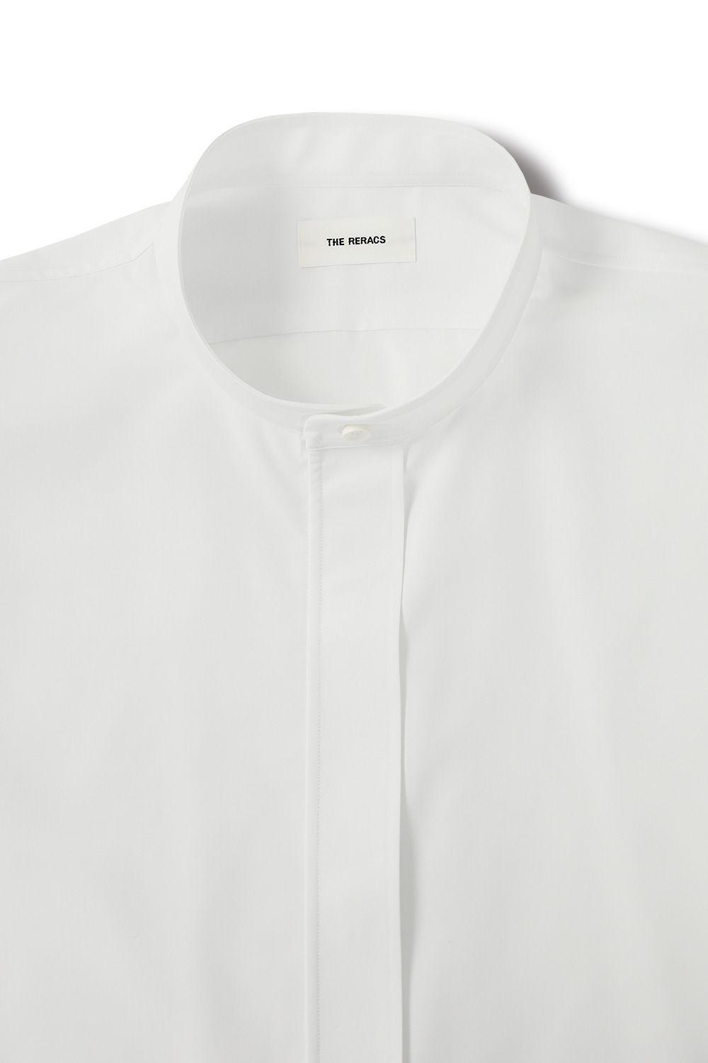 THE RERACS - 【23AW】THE BAND COLLAR SHIRT(WHITE) | Acacia ONLINESTORE