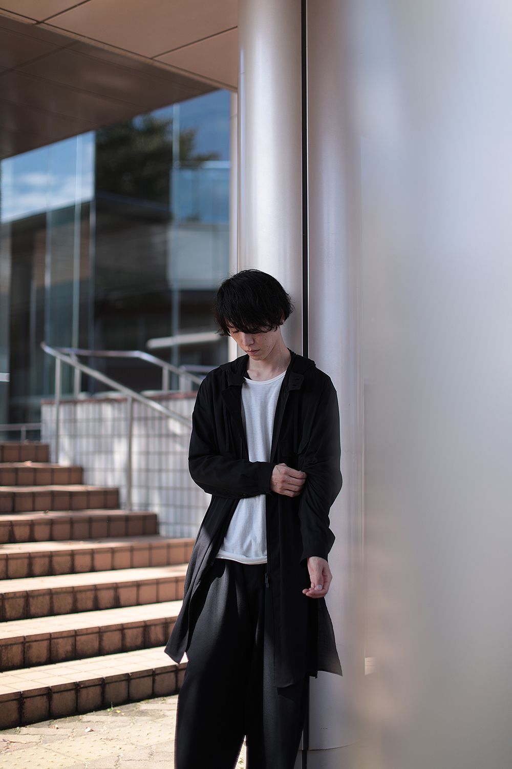 Yohji Yamamoto 18SS シースルー 隠しペイント変形コート
