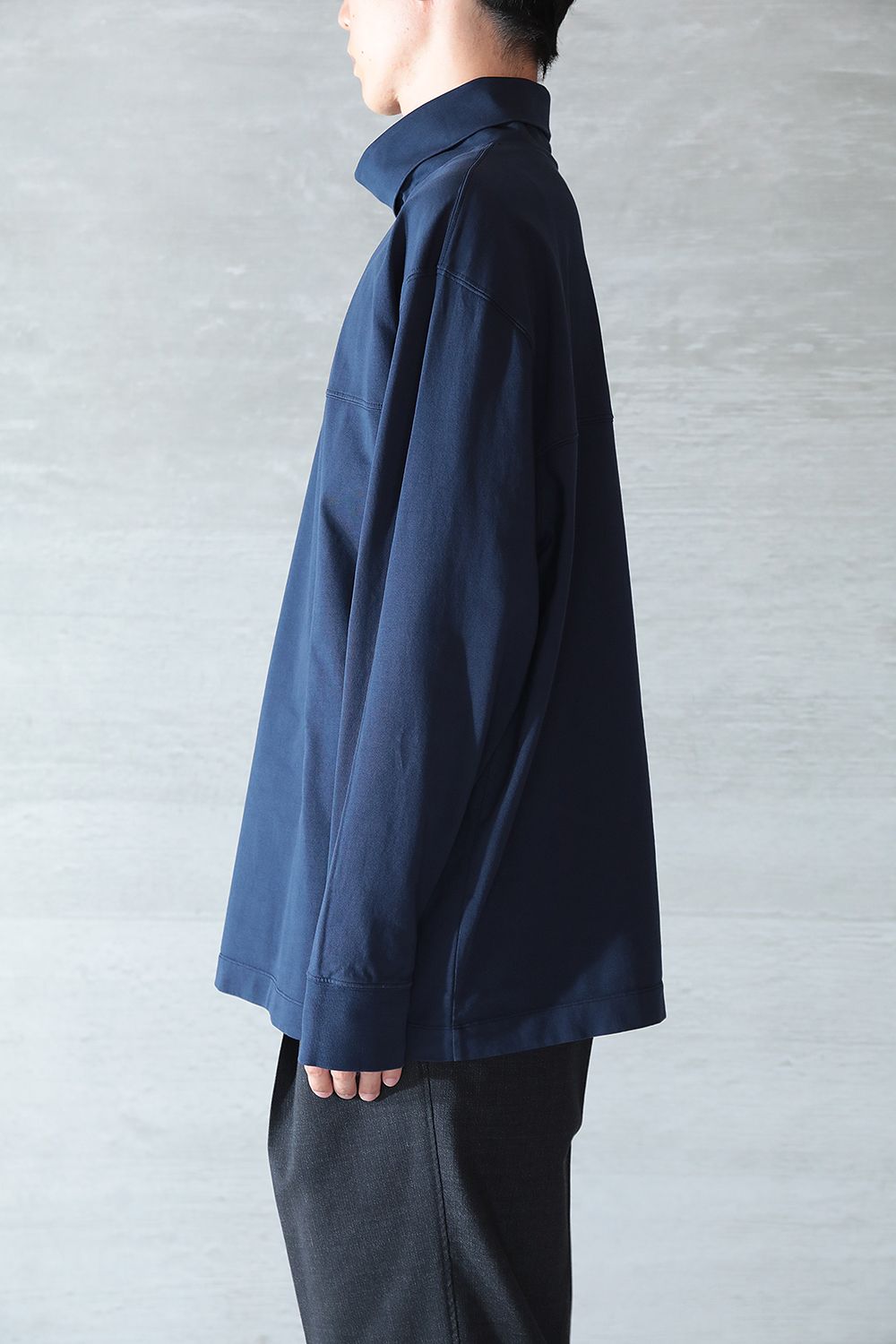 LEMAIRE - HIGH COLLAR SWEATSHIRT(MIDNIGHT NAVY) | Acacia ONLINESTORE