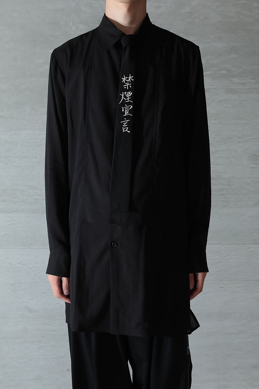 YohjiYamamoto】禁煙宣言ネクタイ Yohji Yamamoto pour homme 禁煙宣言