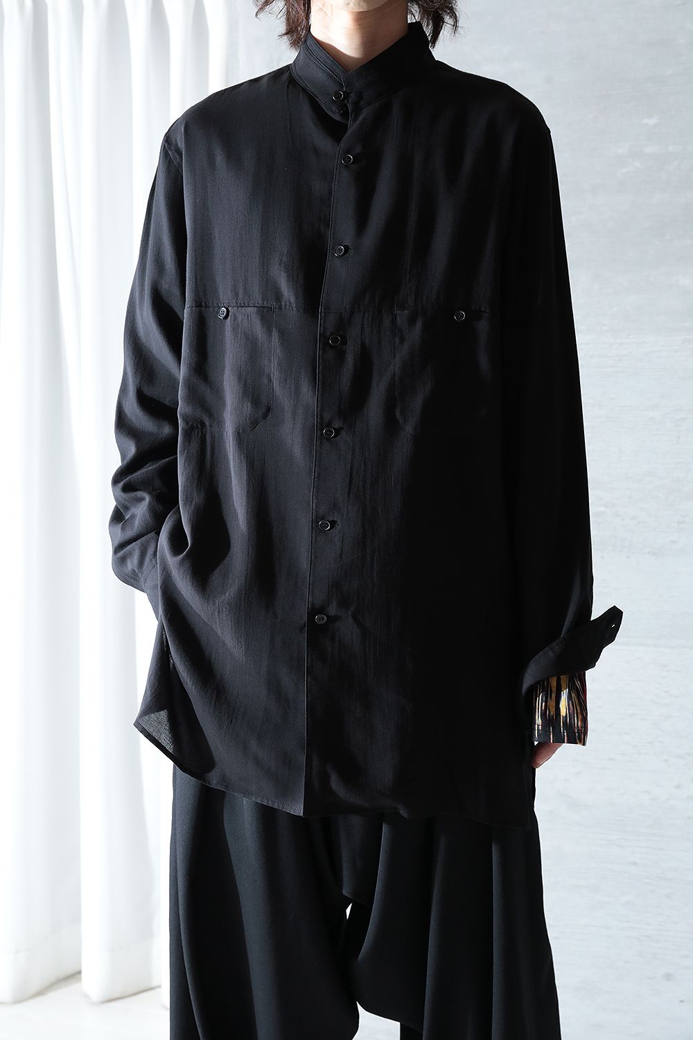 Yohji Yamamoto pour homme 環縫い左右非対称シャツ - シャツ