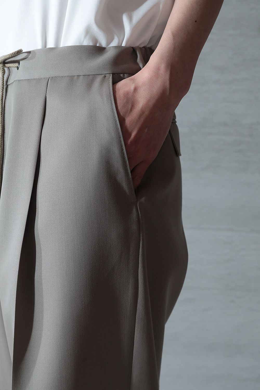 THE RERACS - THE EASY SLACKS WIDE(GREGE) | Acacia ONLINESTORE