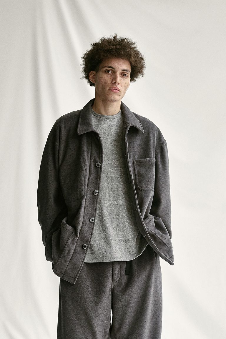 YOKO SAKAMOTO 【23AW/ラスト1点】ALPINE WORK JACKET(CHARCOAL GRAY/POLARTEC  FREECE) Acacia ONLINESTORE