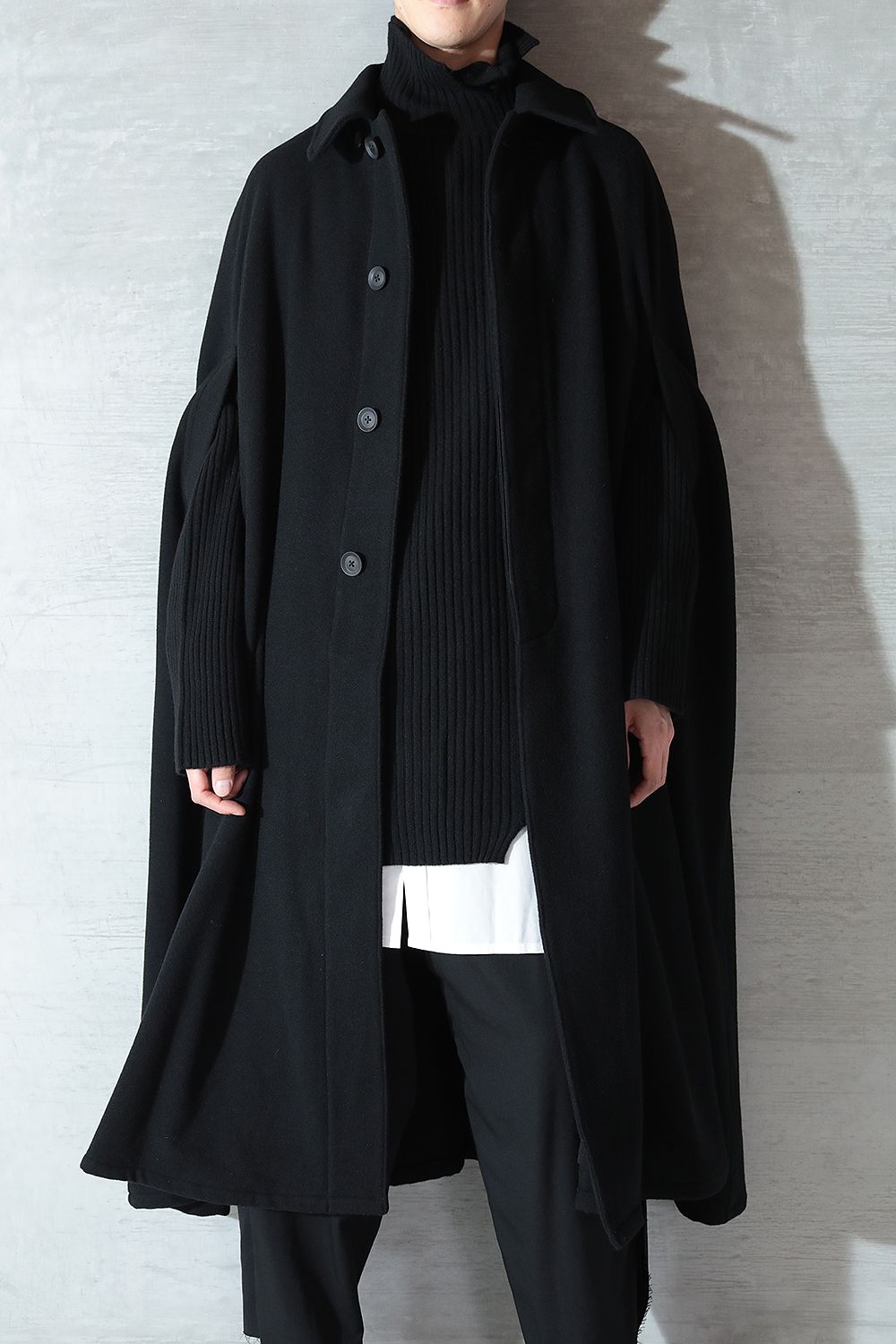 Yohji Yamamoto 17aw ウールモッサ背負いマント