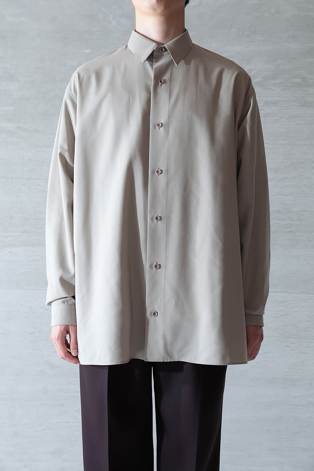 THE RERACS - 【23AW】THE PERFECT SHIRT(GREGE) | Acacia ONLINESTORE