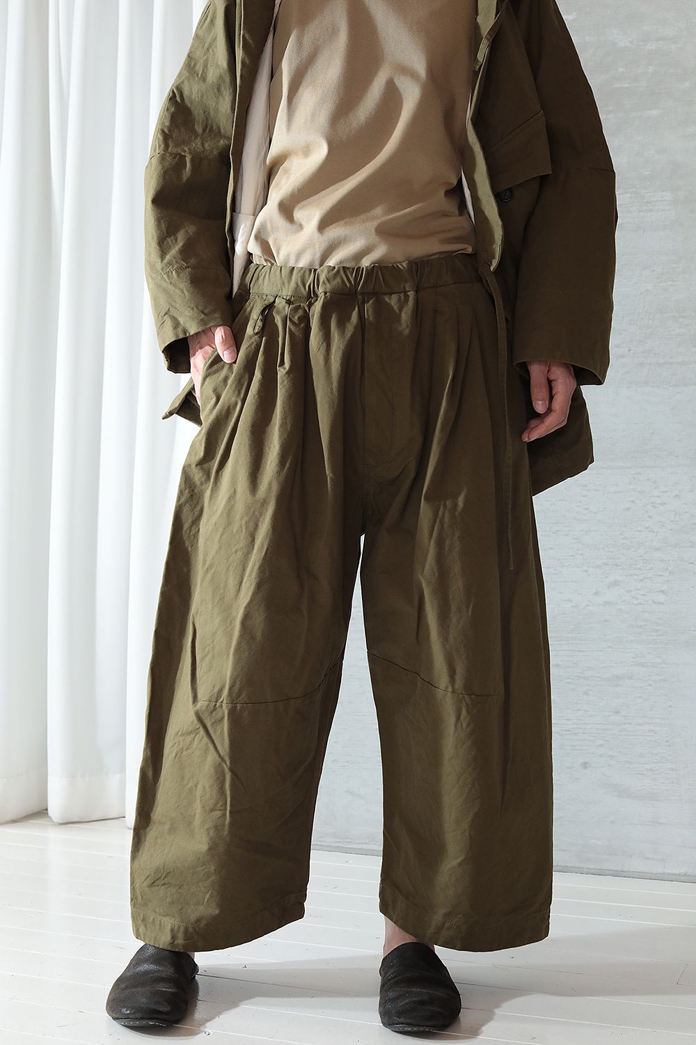 WORK BAGGY TROUSER(OLIVE) - M