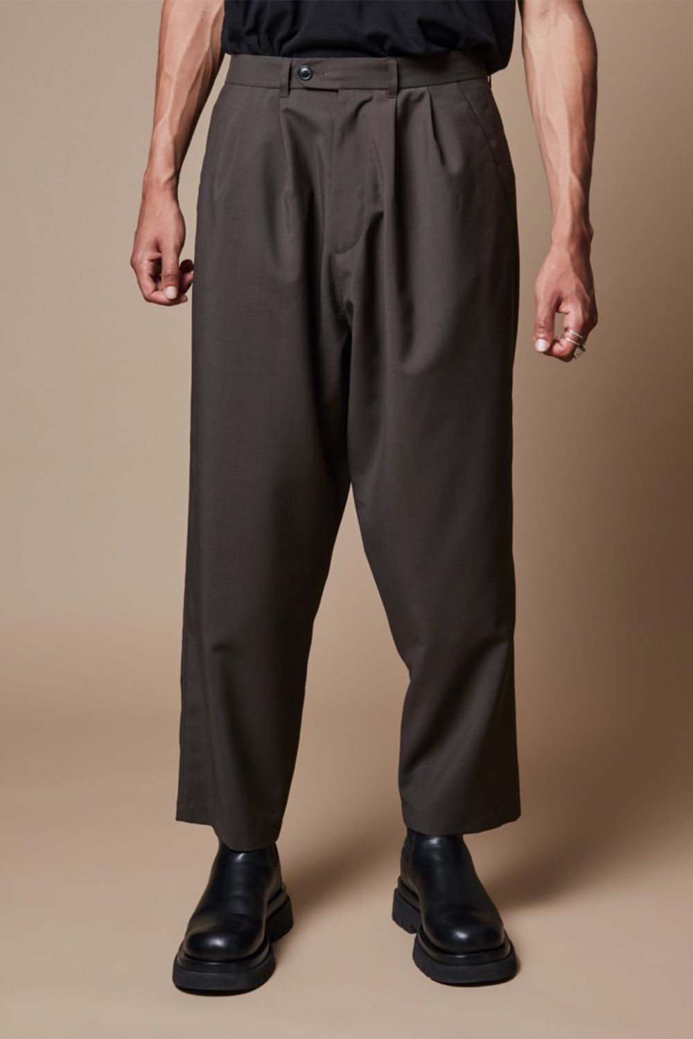 Lownn NEO Pleated Wide Trousers スラックスパンツ - スラックス