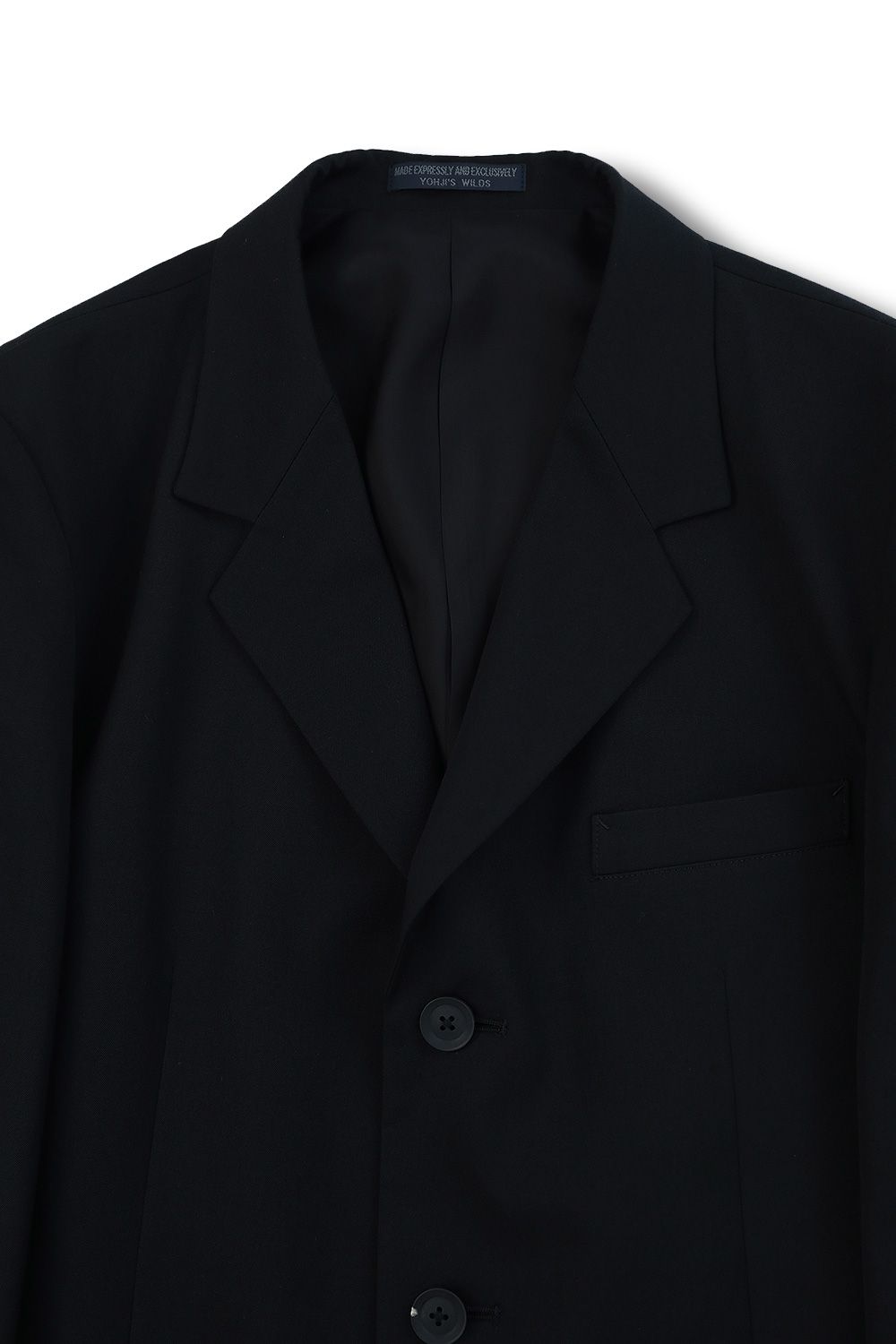 【yohji yamamoto】S-Dr.JKT Reギャバ(BLACK) - 2