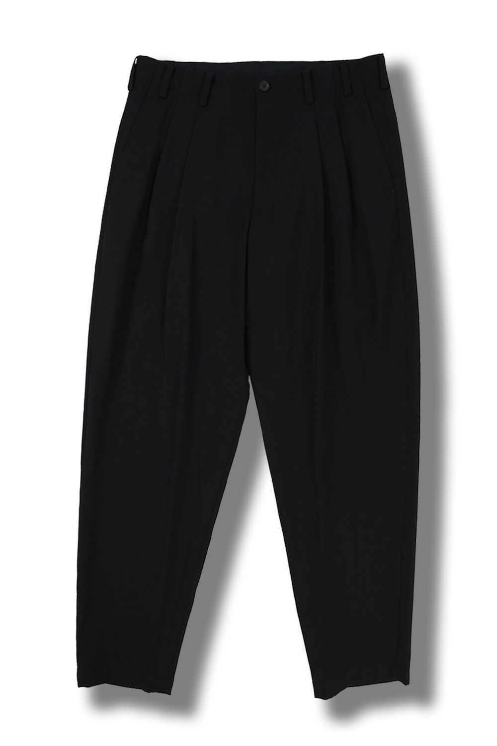 yohji yamamoto - 【yohji yamamoto】N-2タックパンツ(BLACK) | Acacia ONLINESTORE