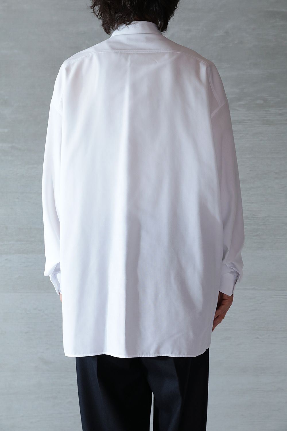 THE RERACS - 【23AW】THE BAND COLLAR SHIRT(WHITE) | Acacia ONLINESTORE