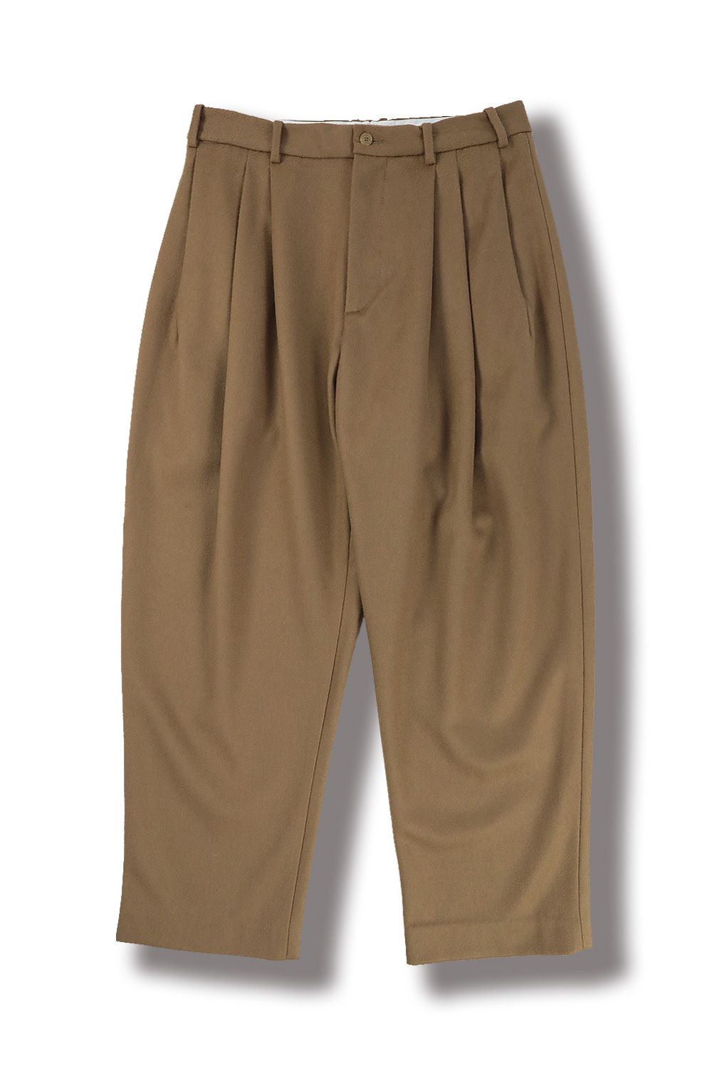 HED MAYNER - 【ラスト1点】6 PLEAT PANTS(CAMEL) | Acacia ONLINESTORE