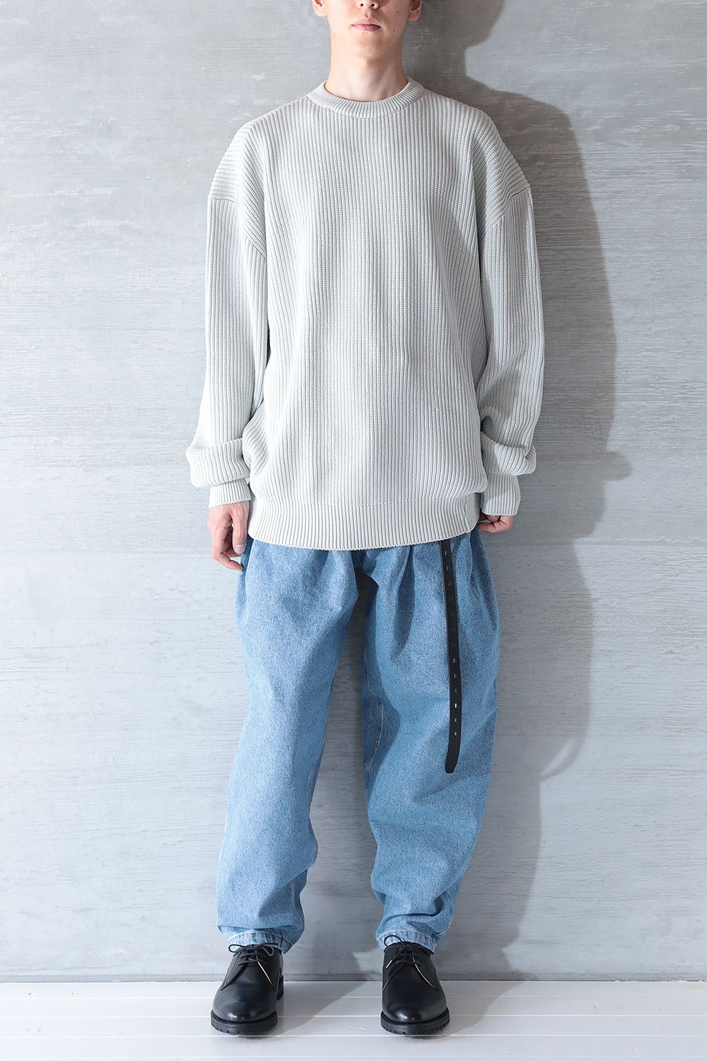 HED MAYNER - 【ラスト1点】TWISTED LONG SLEEVES SWEATER(ALBA GREY