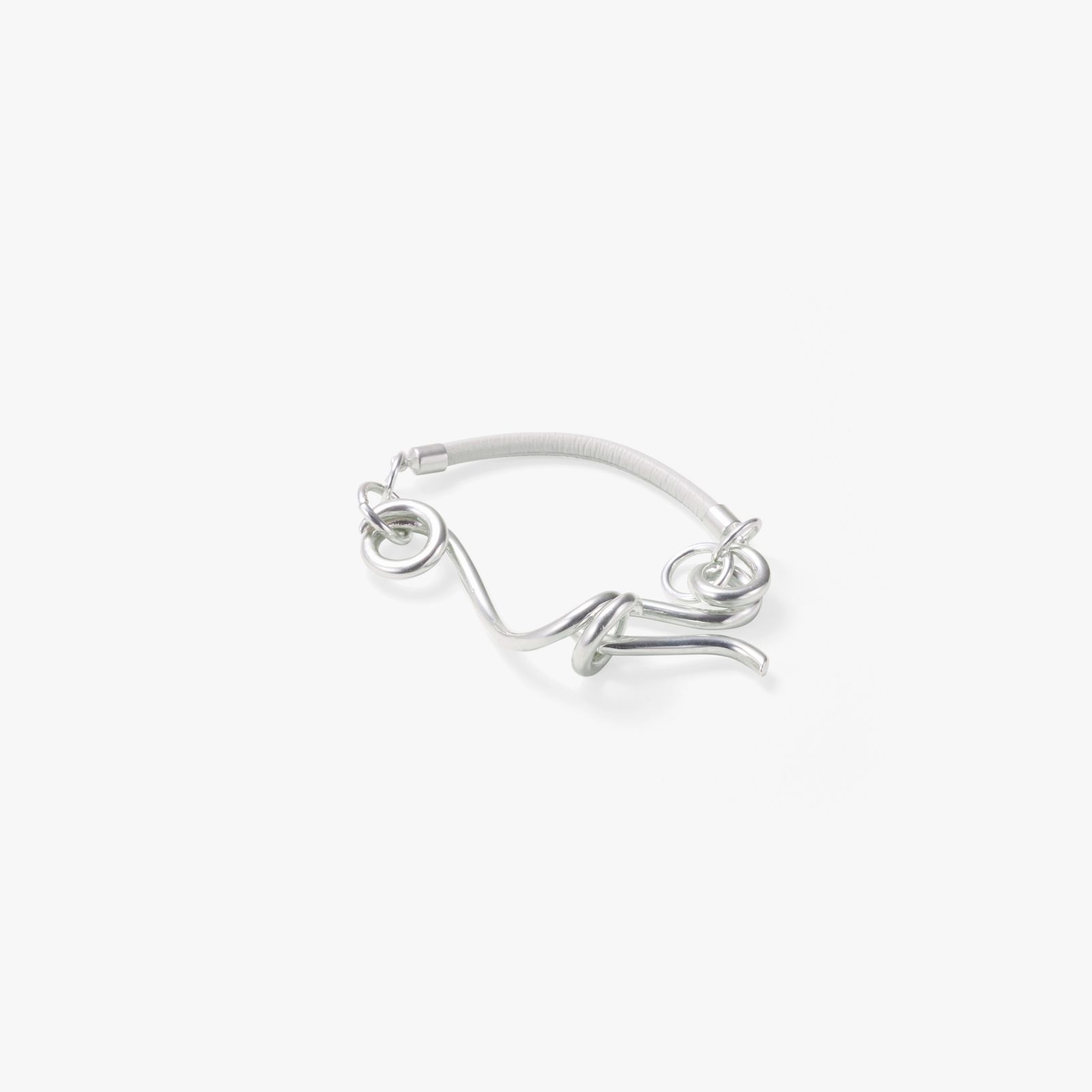 ALT-S - Leather Wave Bangle (SILVER) | Acacia ONLINESTORE