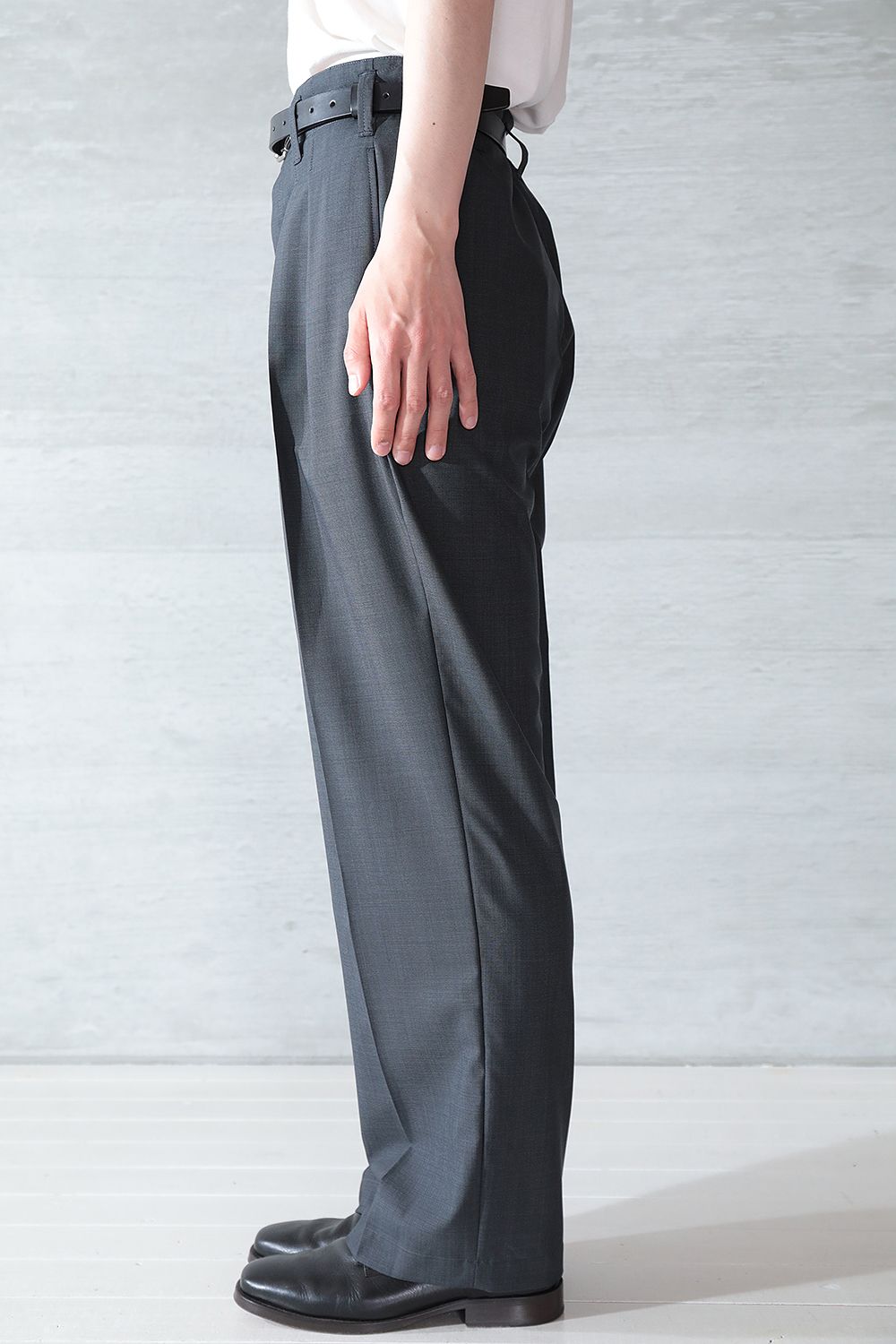 LEMAIRE - 2 PLEATS PANTS(ANTHRACITE/GREY) | Acacia ONLINESTORE