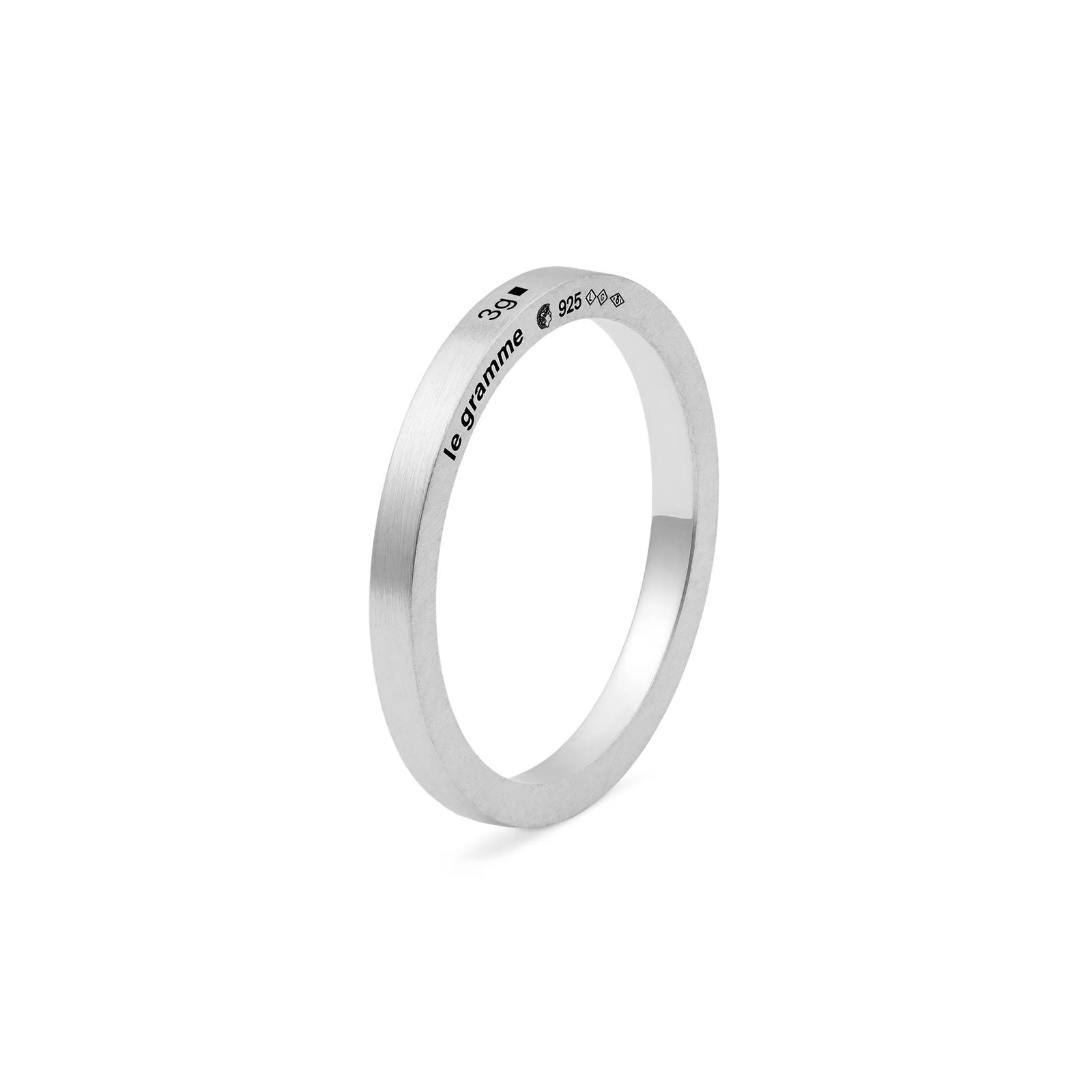 Le gramme - 【ラスト1点】ribbon ring la 3g(SLICK BRUSHED STERLING