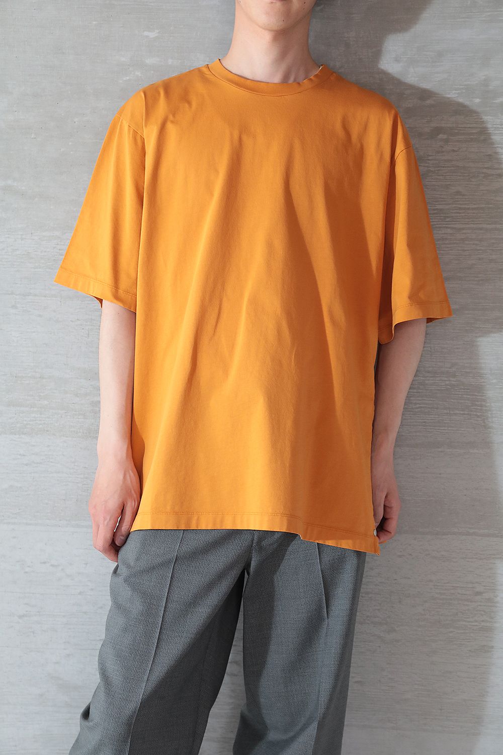 LEMAIRE - T-SHIRT WITH SIDE SLIT(BURNT ORANGE) | Acacia ONLINESTORE