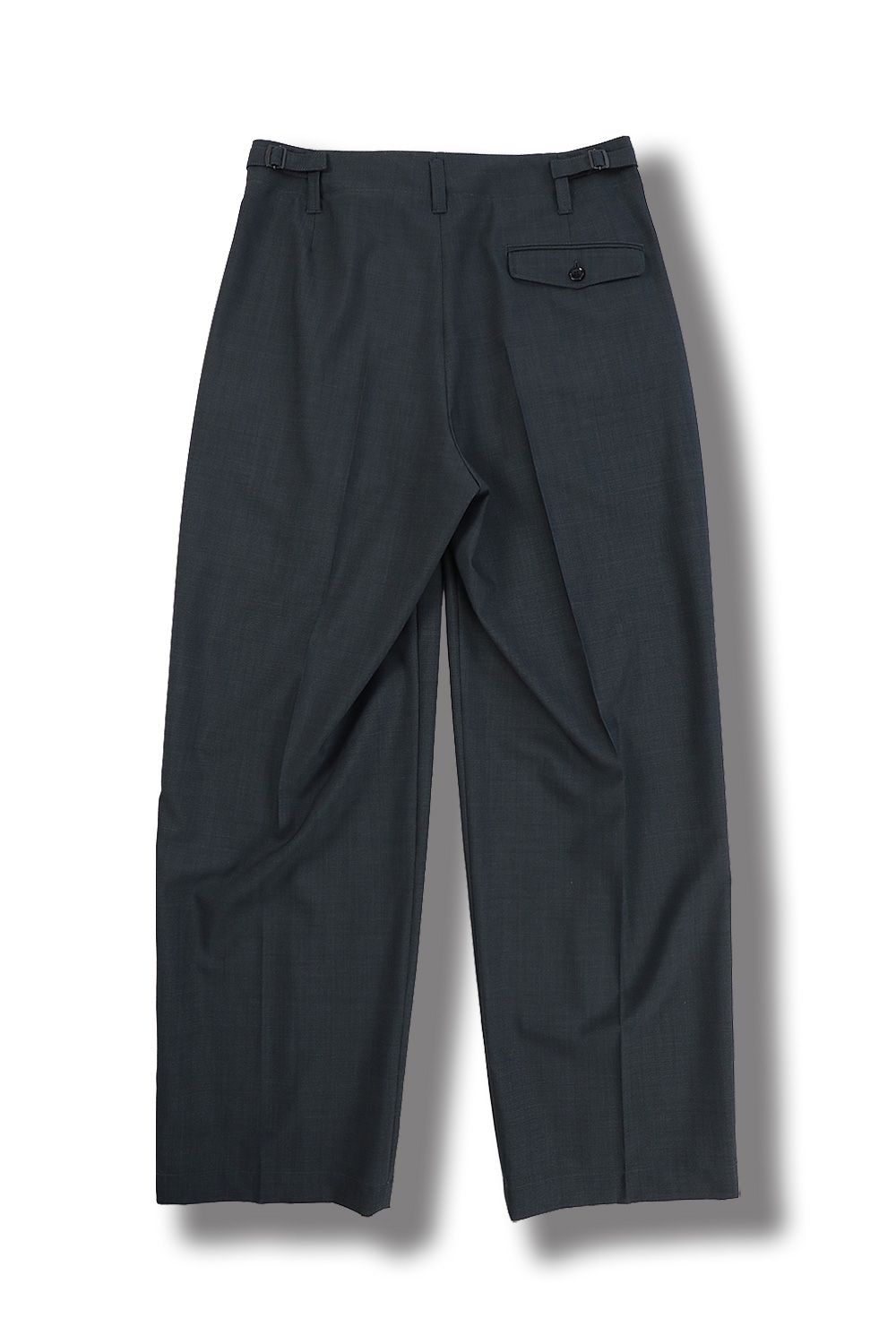 LEMAIRE BELTED PLEAT PANTS(IRON GREY)