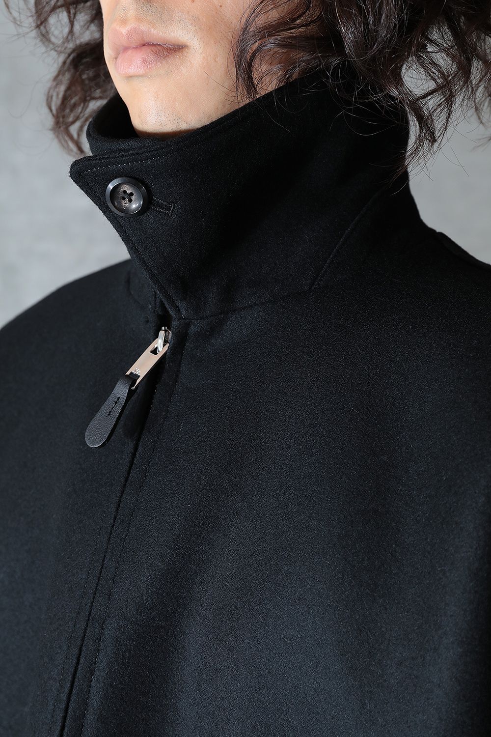 THE RERACS - 【23AW】RERACS BAL COLLAR HARRINGTON JACKET(BLACK