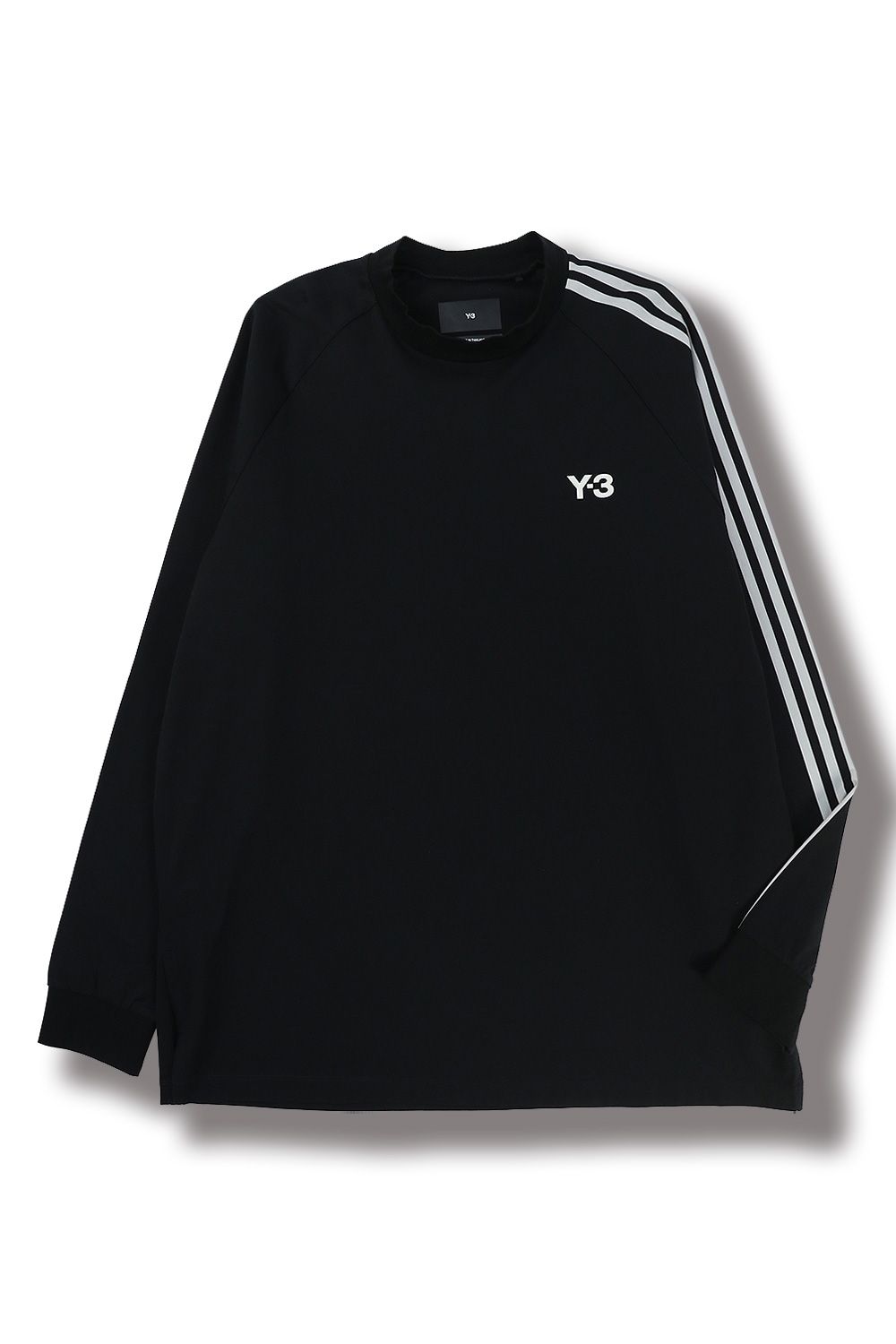 Y-3 - 【ラスト1点】3-STRIPES LONG SLEEVE TEE(BLACK+OFF WHITE