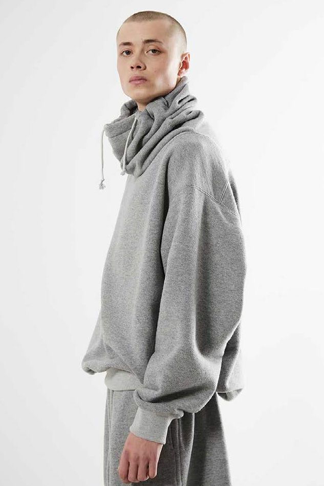 HED MAYNER - WIDE COLLAR SWEAT SHIRT(GREY) | Acacia ONLINESTORE