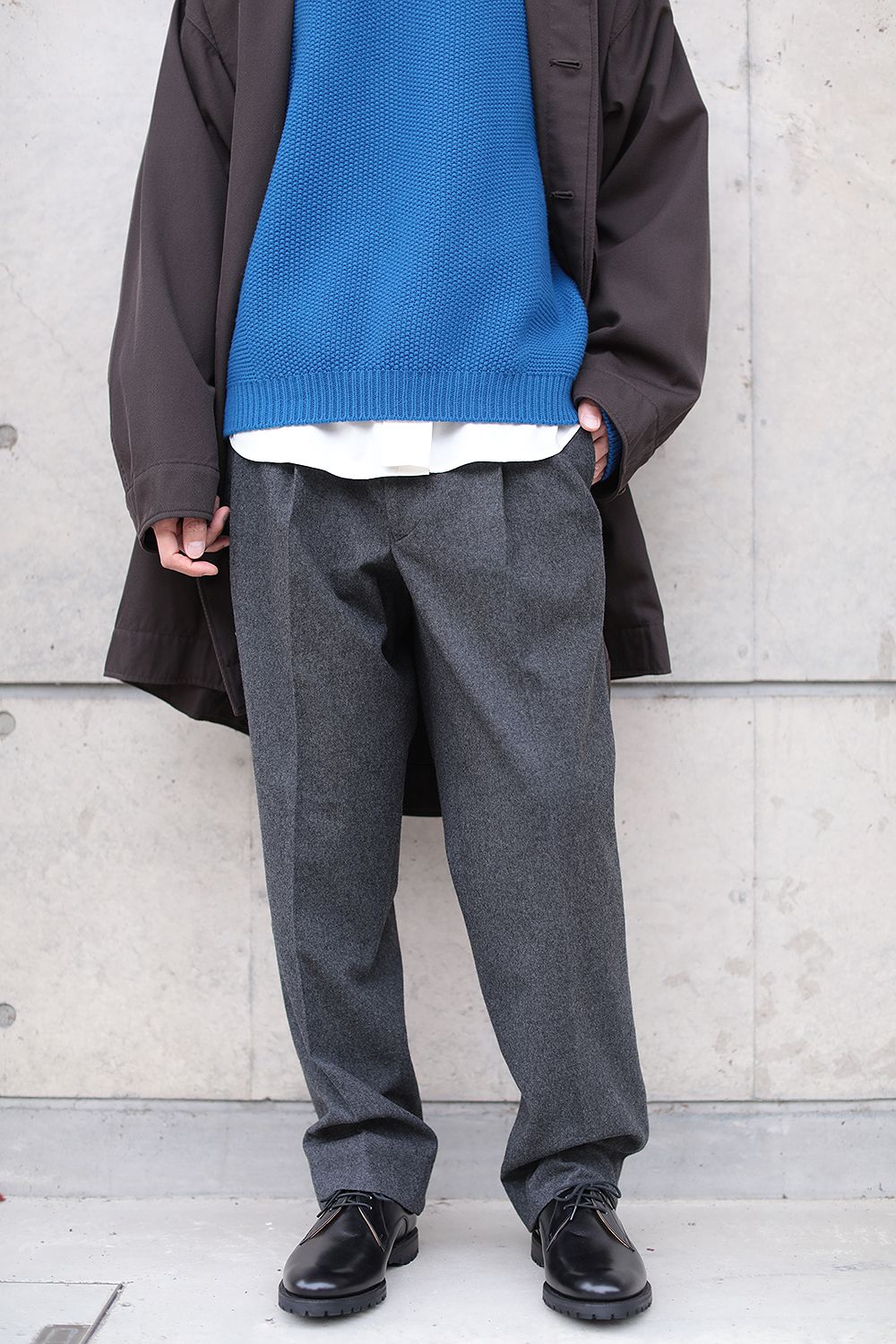 WEWILL - 【ラスト1点】2TUCK DRESS TROUSERS(GRAY) | Acacia ONLINESTORE
