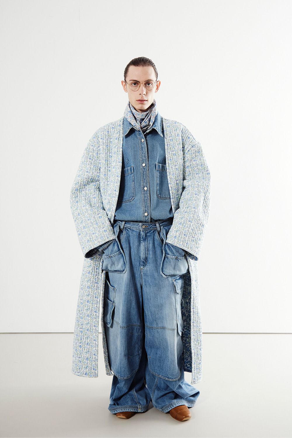 HEDMAYNER 22AW PLEATED DENIM - デニム