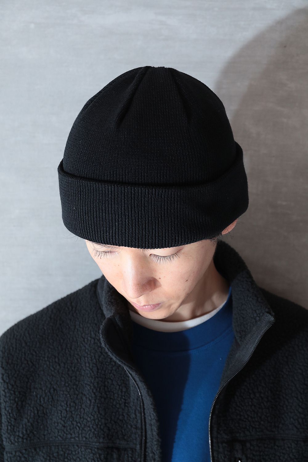 YOKO SAKAMOTO - KNIT BIG WATCH CAP(BLACK) | Acacia ONLINESTORE