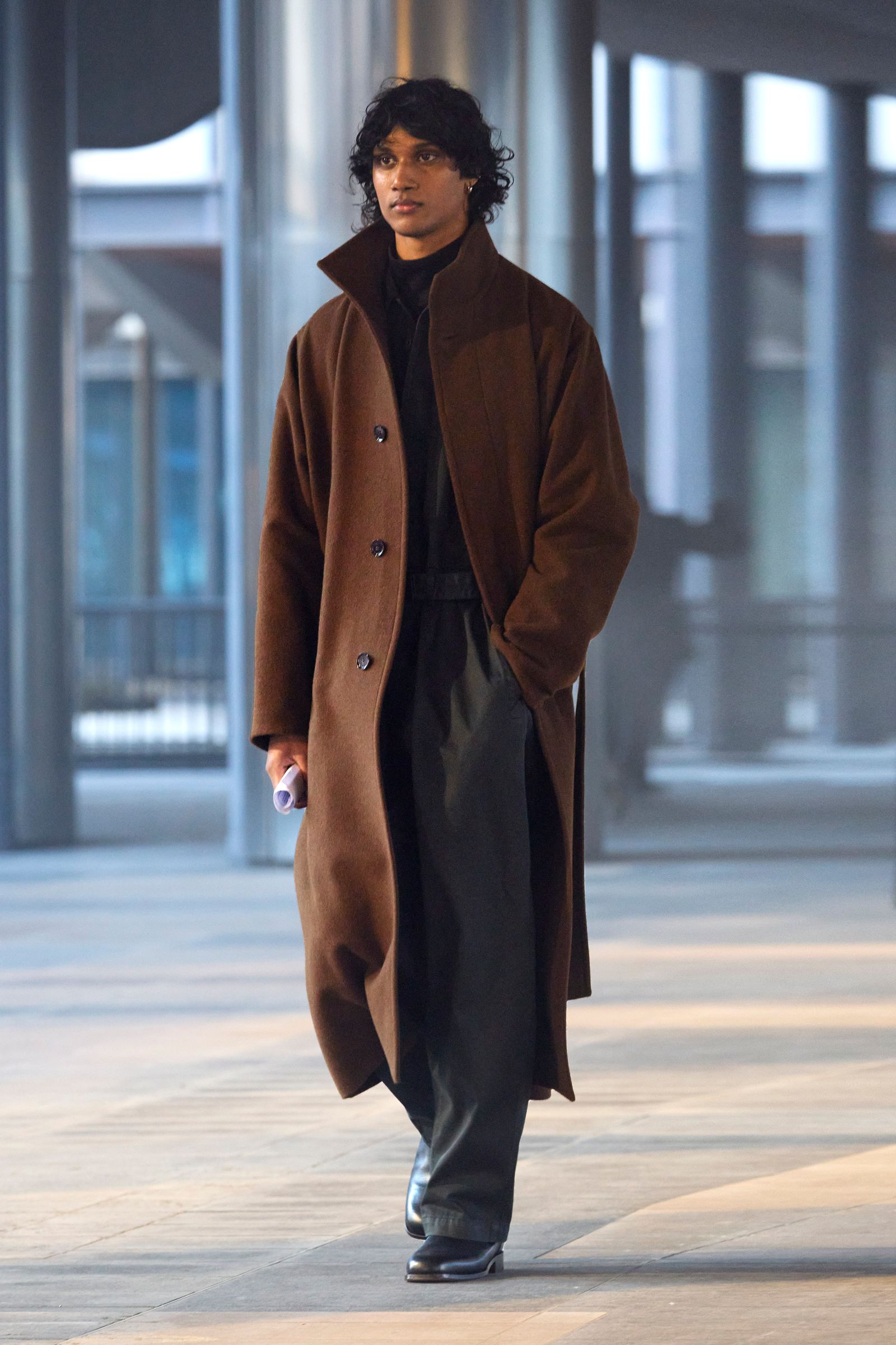 lemaire wrap coat black Mサイズ ルメール ラップコート - チェスター