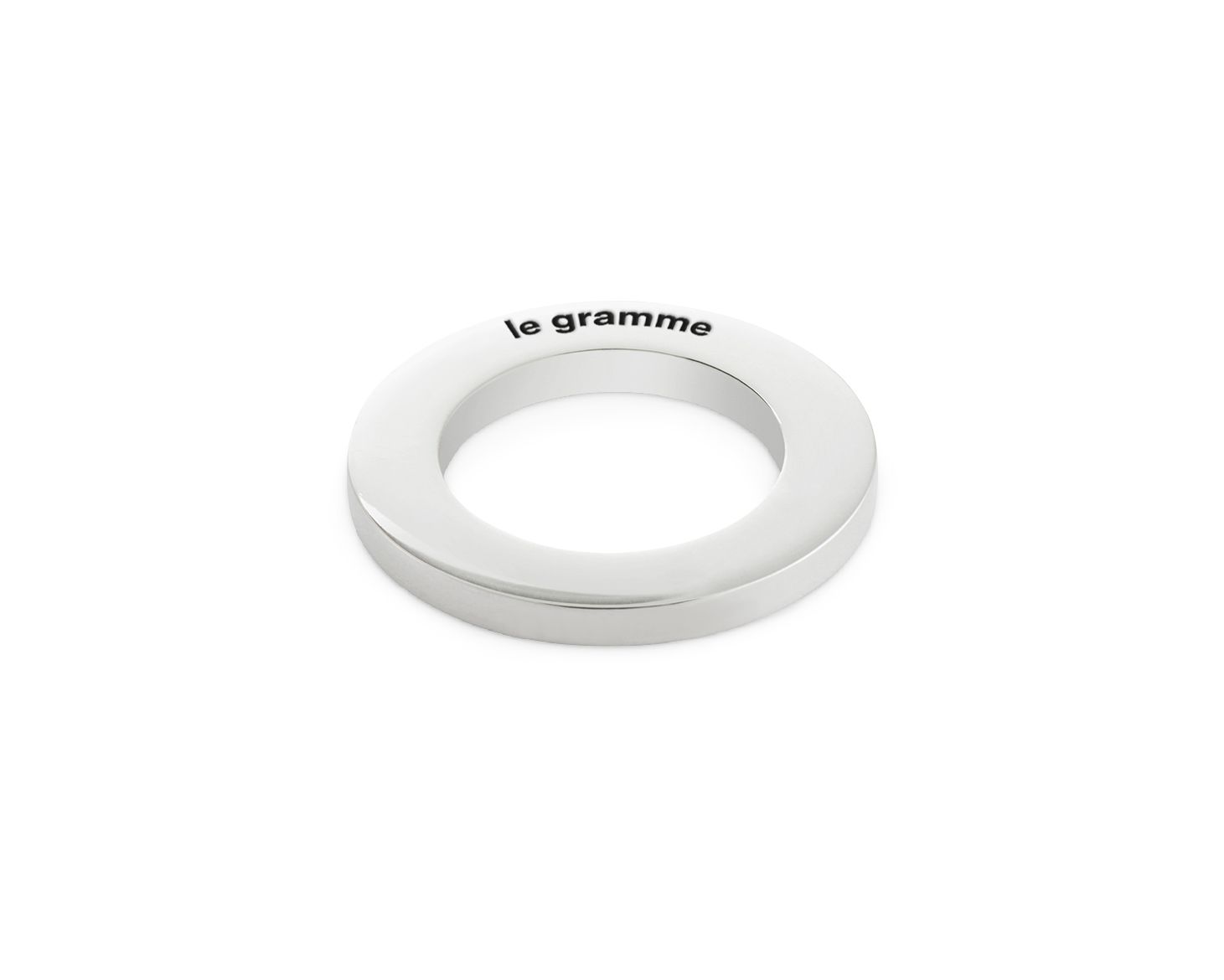 Le gramme - round necklace le 2.5g(SLICK POLISHED SILVER