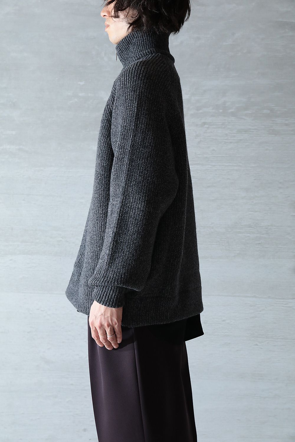 THE RERACS - 【23AW/ラスト1点】RERACS DRIVERS KNIT(TOP GRAY/BULKY