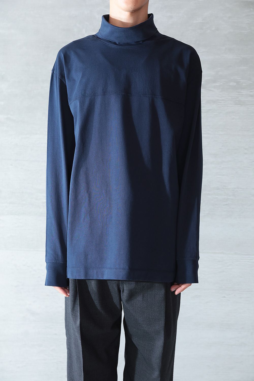 LEMAIRE - HIGH COLLAR SWEATSHIRT(MIDNIGHT NAVY) | Acacia ONLINESTORE