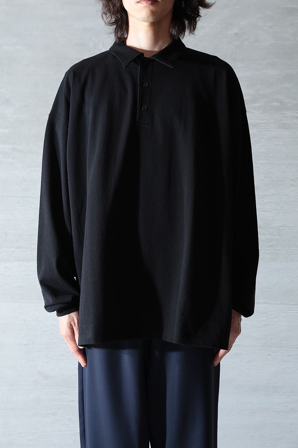 YOKO SAKAMOTO - 【23AW】L/S POLO(BLACK) | Acacia ONLINESTORE