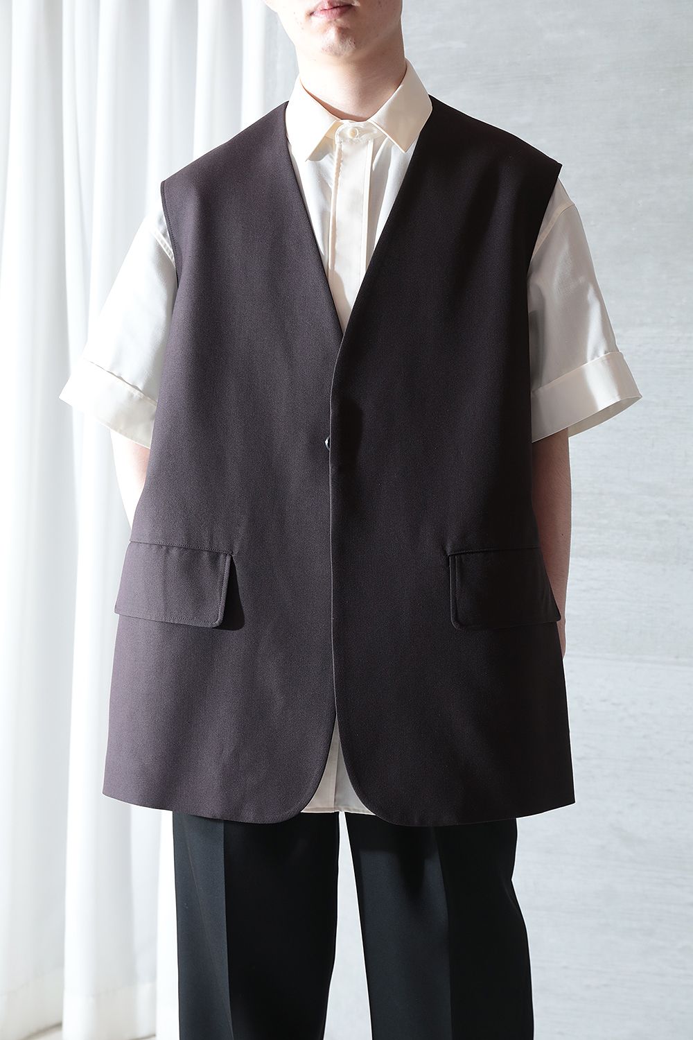 THE RERACS - RERACS BIG VEST(MAROON) | Acacia ONLINESTORE