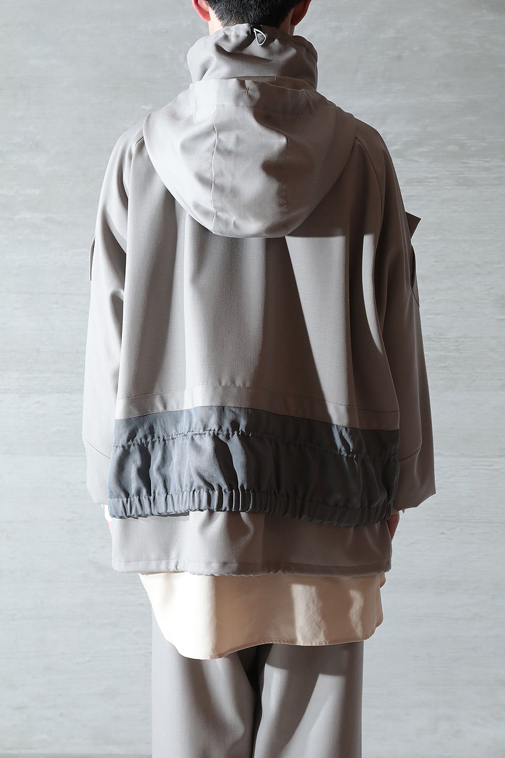 2023SS 完売 CAPE-COLLAR PULLOVER グレー-